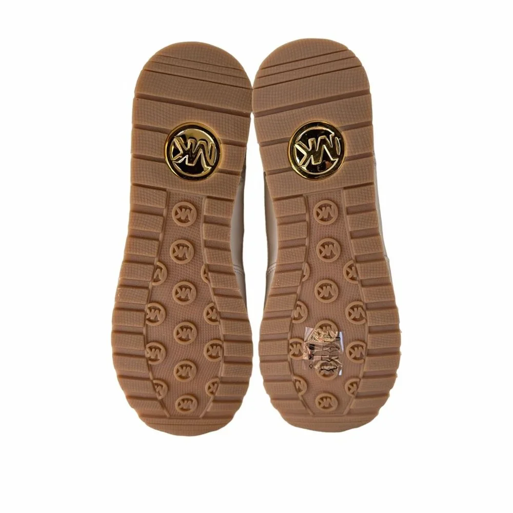 ✨Michael Kors Maddy Trainer Sneaker Vanilla Brown Gold Sz 5.5 Women Shoes Casual - Picture 7 of 10